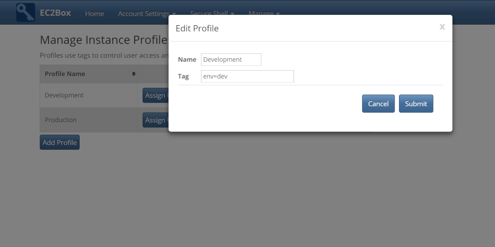 Bastillion for EC2 profile